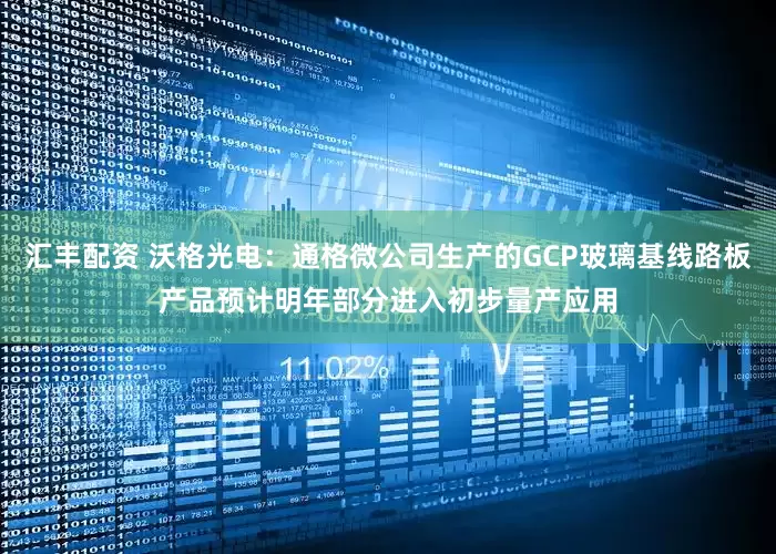 汇丰配资 沃格光电：通格微公司生产的GCP玻璃基线路板产品预计明年部分进入初步量产应用