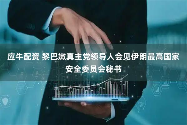 应牛配资 黎巴嫩真主党领导人会见伊朗最高国家安全委员会秘书