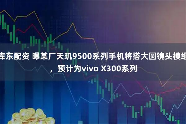 库东配资 曝某厂天玑9500系列手机将搭大圆镜头模组，预计为vivo X300系列