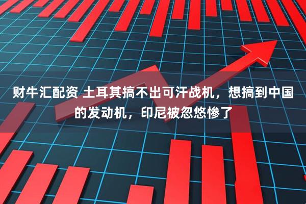 财牛汇配资 土耳其搞不出可汗战机，想搞到中国的发动机，印尼被忽悠惨了